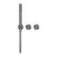 KARA PROGRESSIVE SHOWER SYSTEM SEPARATE PLATE TRIM KITS ONLY GUN METAL