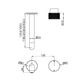 OPAL PROGRESSIVE WALL BASIN/BATH SET 120MM TRIM KITS ONLY GRAPHITE