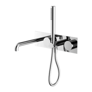 KARA PROGRESSIVE SHOWER SYSTEM WITH SPOUT 230MM TRIM KITS ONLY CHROME