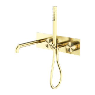 KARA PROGRESSIVE SHOWER SYSTEM WITH SPOUT 230MM TRIM KITS ONLY BRUSHED GOLD