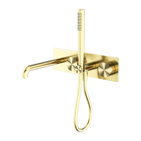 KARA PROGRESSIVE SHOWER SYSTEM WITH SPOUT 230MM TRIM KITS ONLY BRUSHED GOLD