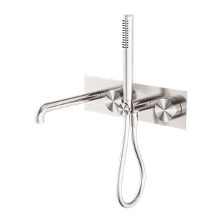 KARA PROGRESSIVE SHOWER SYSTEM WITH SPOUT 230MM TRIM KITS ONLY BRUSHED NICKEL