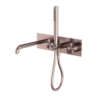 KARA PROGRESSIVE SHOWER SYSTEM WITH SPOUT 230MM TRIM KITS ONLY BRUSHED BRONZE