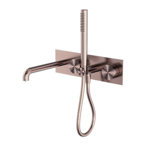 KARA PROGRESSIVE SHOWER SYSTEM WITH SPOUT 230MM TRIM KITS ONLY BRUSHED BRONZE