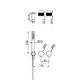 OPAL PROGRESSIVE SHOWER SYSTEM SEPARATE PLATE TRIM KITS ONLY GRAPHITE