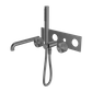 OPAL PROGRESSIVE SHOWER SYSTEM WITH SPOUT 250MM TRIM KITS ONLY GRAPHITE