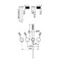 OPAL PROGRESSIVE SHOWER SYSTEM SEPARATE PLATE WITH SPOUT 230MM TRIM KITS ONLY GR