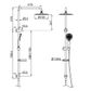 BUILDER PROJECT TWIN SHOWER SET MATTE BLACK
