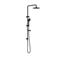 BUILDER PROJECT TWIN SHOWER SET MATTE BLACK