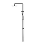 SQUARE PROJECT TWIN SHOWER MATTE BLACK