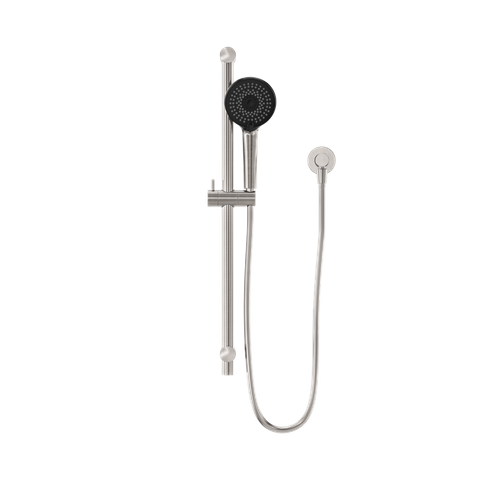 ROUND METAL PROJECT RAIL SHOWER BRUSHED NICKEL