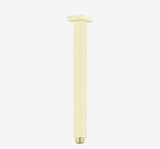 SQUARE CEILING ARM 300MM LENGTH BRUSHED GOLD