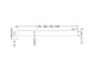 SQUARE CEILING ARM 300MM LENGTH BRUSHED NICKEL