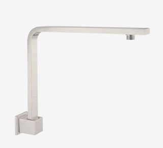 SQUARE SWIVEL SHOWER ARM BRUSHED NICKEL