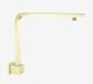 SQUARE SWIVEL SHOWER ARM BRUSHED GOLD