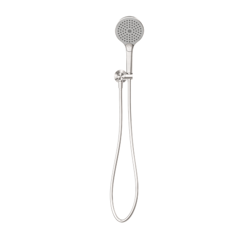 MECCA SHOWER ON BRACKET WITH AIR SHOWER II BRUSHED NICKEL