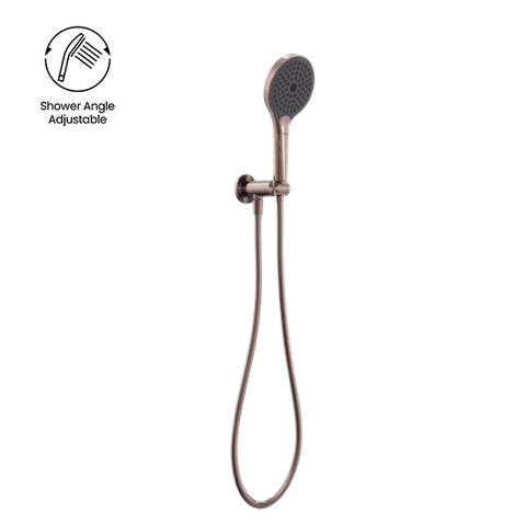 MECCA SHOWER ON BRACKET WITH AIR SHOWER II BRUSHED BRONZE