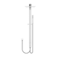 ASTRA RAIN SQUARE TWIN SHOWER DOUBLE HOSE CHROME