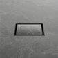 100MM SQUARE TILE INSERT FLOOR WASTE 50MM OUTLET MATTE BLACK