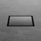 130MM SQUARE TILE INSERT FLOOR WASTE 100MM OUTLET MATTE BLACK