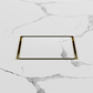 130MM SQUARE TILE INSERT FLOOR WASTE 100MM OUTLET BRUSHED GOLD