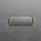 130MM SQUARE TILE INSERT FLOOR WASTE 100MM OUTLET BRUSHED GOLD