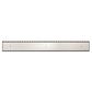 TILE INSERT V CHANNEL FLOOR GRATE 89MM OUTLET WITH HOLE SAW BRUSHED NICKEL
