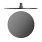 300MM ROUND SHOWER HEAD GUN METAL