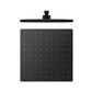 250MM ABS SQUARE SHOWER HEAD MATTE BLACK