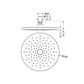 250MM ABS ROUND SHOWER HEAD CHROME