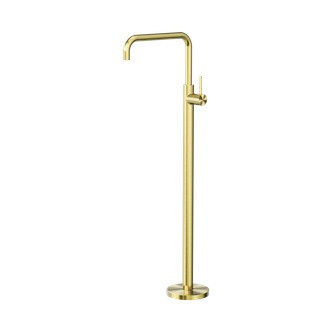 MECCA FREESTANDING BATH MIXER SQUARE SHAPE BRUSHED GOLD