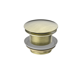 40MM BATH POP-UP PLUG WITH REMOVABLE WASTE NO OVERFLOW AGED BRASS