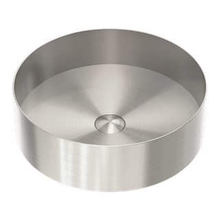 OPAL ROUND 400MM STAINLESS STEEL BASIN BRUSHED NICKEL