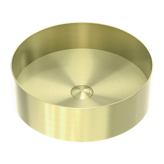 OPAL ROUND 400MM STAINLESS STEEL BASIN BRUSHED GOLD