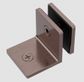 90 DEGREE GLASS TO WALL BRACKET 10MM GLASS BRUSHED BRONZE