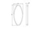 BACKREST REMOVABLE WALL COVER PLATE BRUSHED GOLD