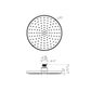 ABS ROUND SHOWER HEAD 215MM ELECTROPLATED MATT BLACK