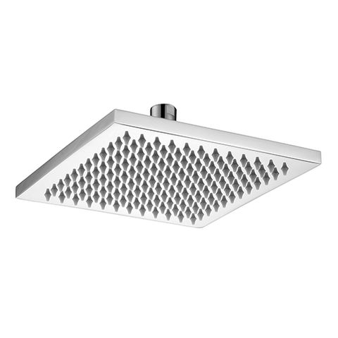 BRASS SQUARE SHOWER HEAD 200MM ELECTROPLATED CHROME