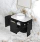 Hampshire 750 Wall Hung Black Vanity Cabinet Only