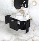 Hampshire 900 Wall Hung Black Vanity Cabinet Only