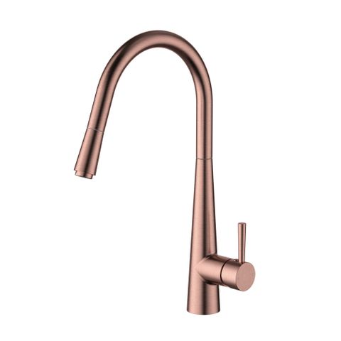 KASPER PULL OUT KITCHEN MIXER PVD CHAMPAGNE