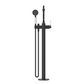 BORDEAUX FREESTANDING BATH MIXERWITH HANDSHOWER ELECTROPLATED MATT BLACK