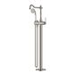 BORDEAUX FREESTANDING BATH MIXERWITH HANDSHOWER PVD BRUSHED NICKEL