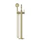 Montpellier Freestanding Bath Mixer With Handshower Pvd Brushed Bronze