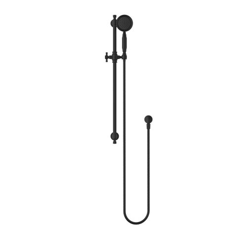 Montpellier Shower On Rail Electroplated Matt Black