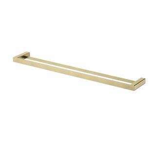 Nova Double Towel Rail 750Mm Pvd Brushed Bronze