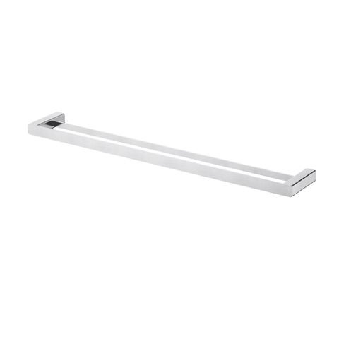 Nova Double Towel Rail 750Mm Electroplated Brushed Chrome