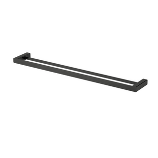 Nova Double Towel Rail 750Mm Electroplated Matt Black