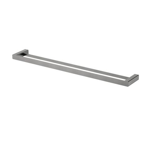 Nova Double Towel Rail 750Mm Electroplated Gunmetal