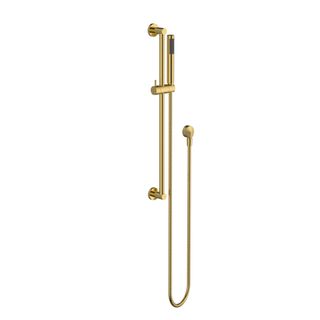 Star Polished Brass Shower On Rail